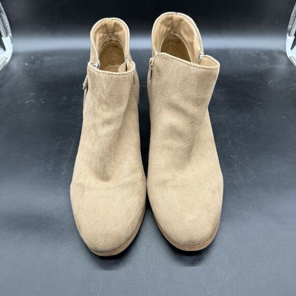 Style & Co. Womens Size 10 Masrinaa Tan Ankle Booties Heels F0187 - Picture 3 of 7